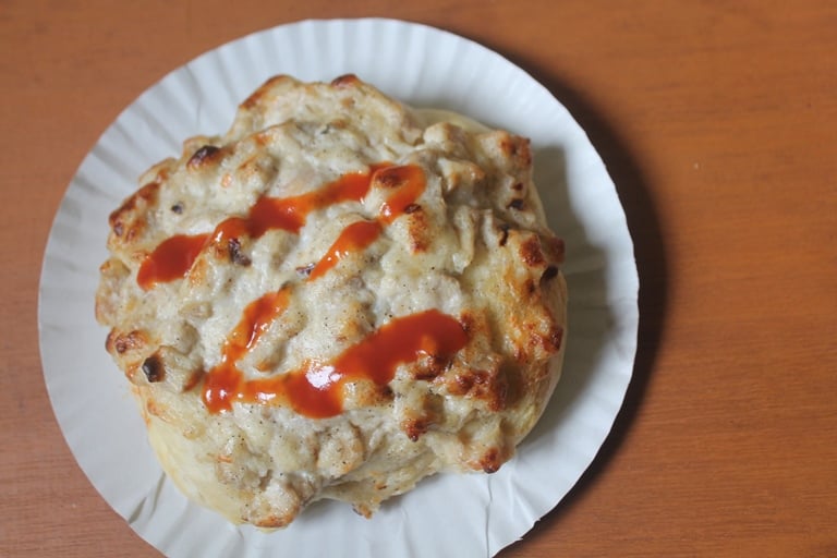 Baked Chicken Mayo Buns Recipe (Mayo Chicken Buns)