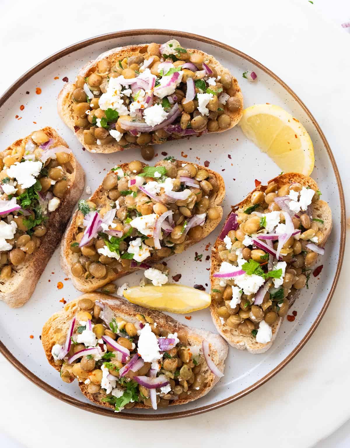 Lentil Bruschetta – The clever meal