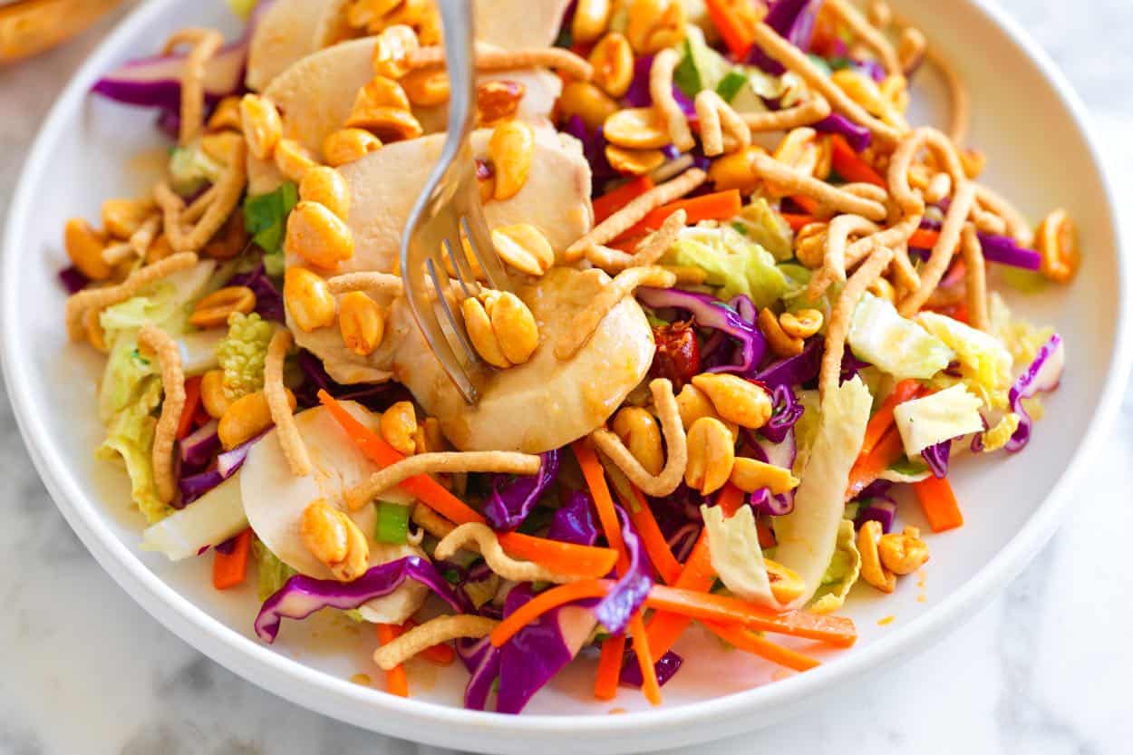 Chinese Chicken Salad Recipe (with the best dressing)